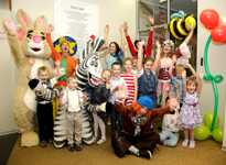 Фотография с праздника 1 июня для детей сотрудников компании Студия Art-happy