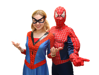 Аниматоры Человек - паук (спайдермен) и Спайдергерл фото