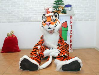 Аниматор Тигр на Новый год